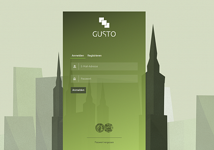 Die Startseite von GustO